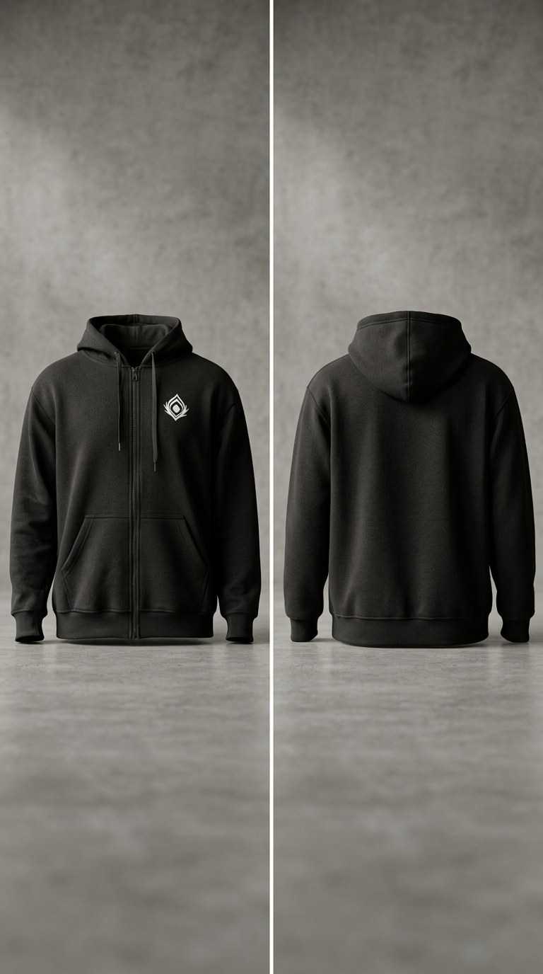 Dark Monk Zip Hoodie — Edición Limitada