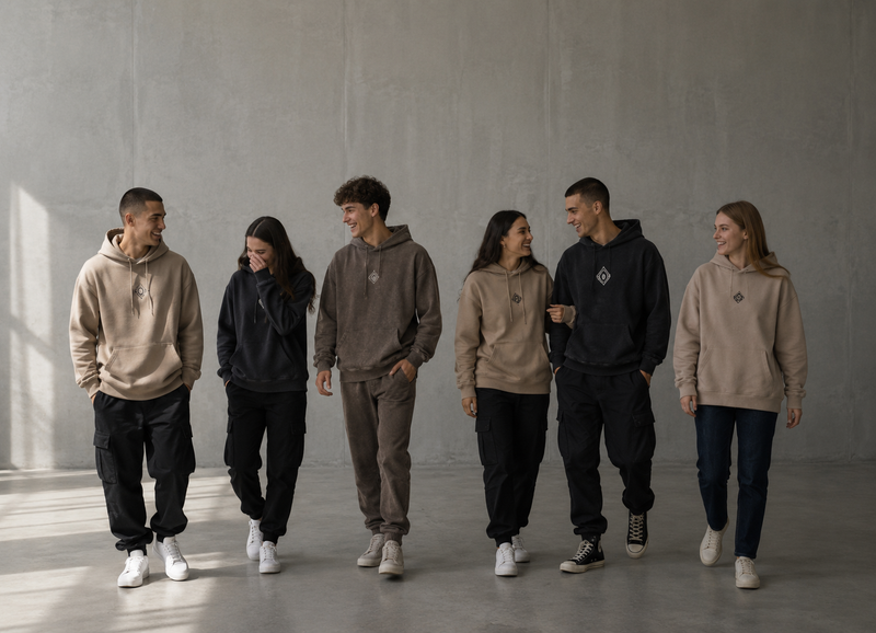 Dark Monk Semitone Oversized Hoodie