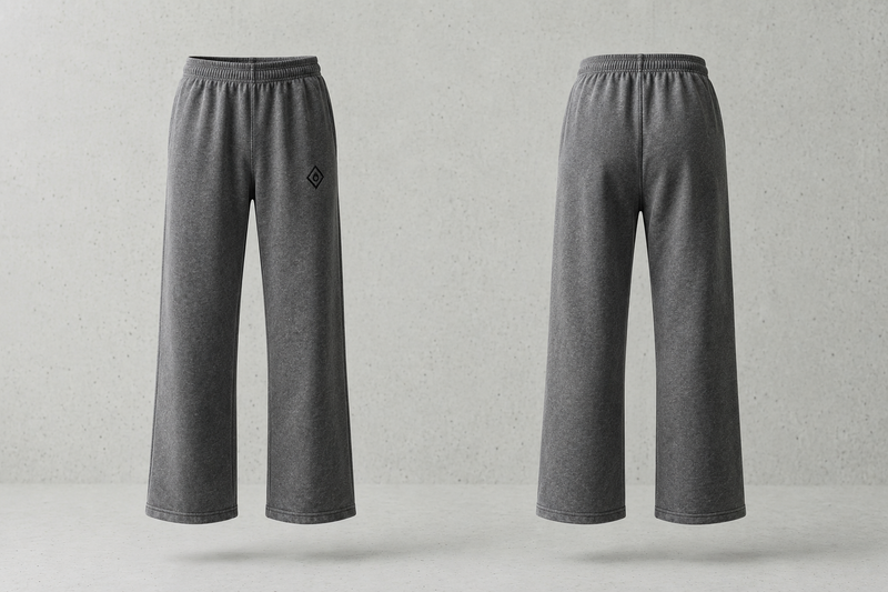 Dark Monk Wide Leg Sweatpants