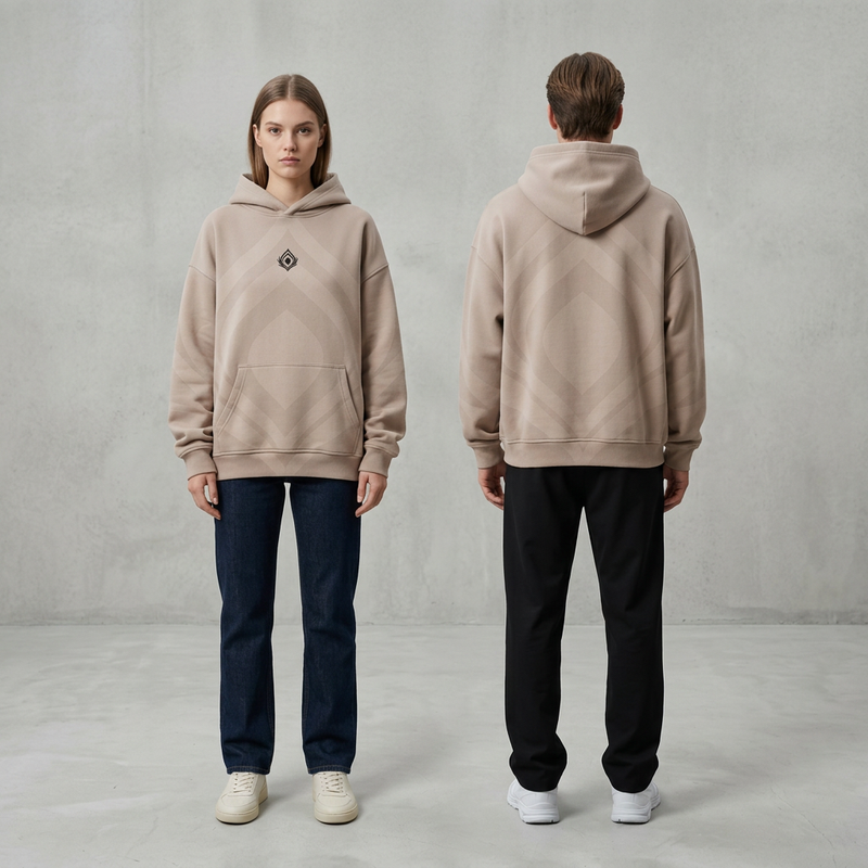 Dark Monk Semitone Oversized Hoodie